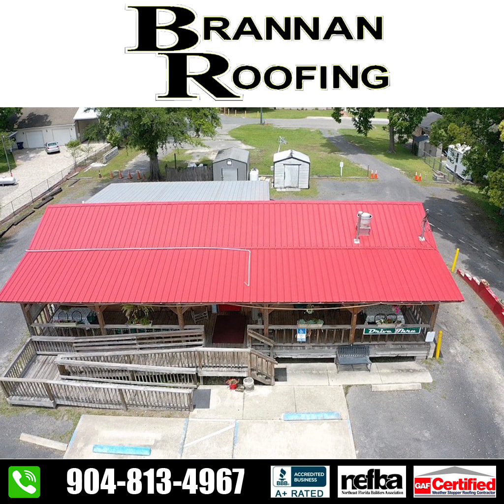 Barn Red Metal Roof in Baldwin, FL